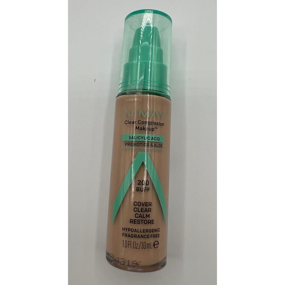Almay Clear Complexion Makeup Foundation 200 Buff Salicylic Acid 1.0 oz